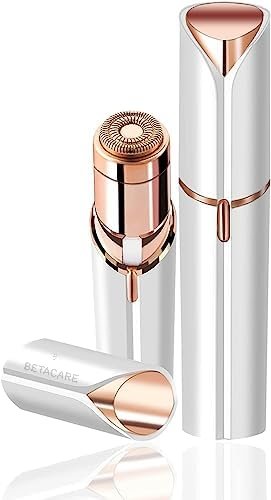 Hair Remover Flawless - Facial Hair Remover For Women Skincare Lipstick Shape Mini Epilator Trimmer Machine For Face Flawless, Upper Lip Chin Eyebrow Hair Remover Etc With Battery, White