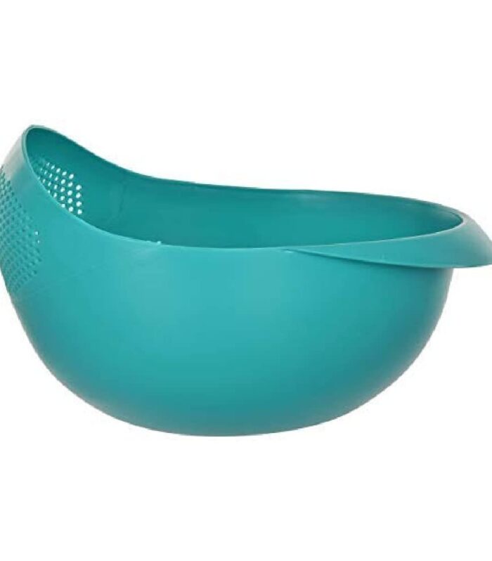 DukanRoad Food Strainer Colander, Fruit Basket, Pasta Strainer, Vegetable Strainer, Kitchen Sieve, Washing Bowl, Unbreakable, (Color May Vary), Plastic - 11.3 x 18 x 24.1 Centimeters