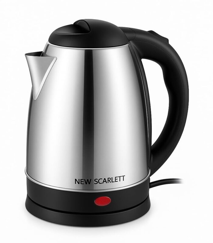 New Scarlett Kettle, Scarlett electric kettle 2 litre, Multipurpose Scarlett Electric Kettle for Boiling Water, Tea, Coffee, Eggs, Kettle for Kitchen, Office & Travel – Portable Design