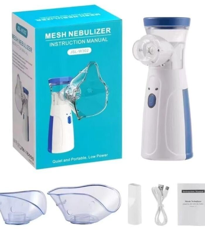 Portable Nebulizer & Humidifier for Baby & Adults | Compact, Silent, Self-Cleaning Machine with Long Battery Life | Effective for Asthma, Cough, Sinus & Allergy Relief at Home