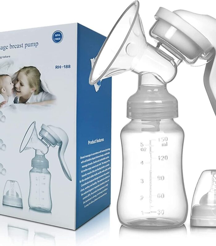 Breast Pump | Portable Handheld Breast Pump | BPA-Free Soft Silicone Flange | Easy Hands-Free Milk Expressing for Breastfeeding Mothers