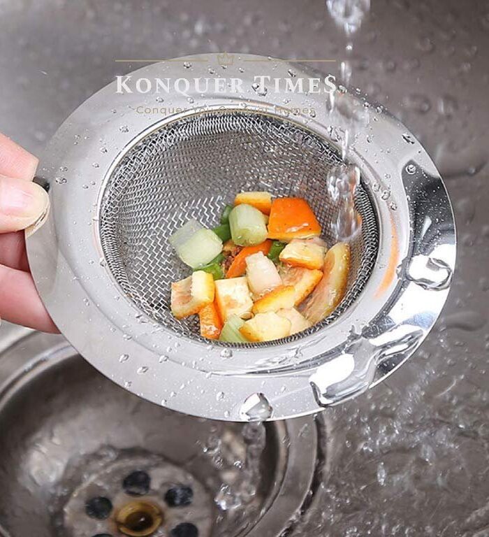 DukanRoad TimeS Stainless Steel Kitchen Strainer, Sink Jali, Sink Drain Filter Jali, Waste Coupling (11 cm) (1)